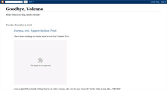 Desktop Screenshot of goodbyevolcano.blogspot.com