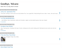 Tablet Screenshot of goodbyevolcano.blogspot.com