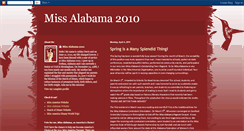 Desktop Screenshot of missalabama2010.blogspot.com