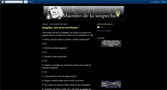 Desktop Screenshot of maestrodelasospecha.blogspot.com