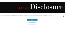 Tablet Screenshot of dscdisclosure.blogspot.com