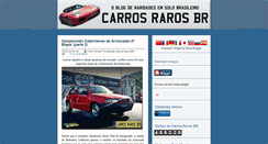 Desktop Screenshot of carrosrarosbr.blogspot.com