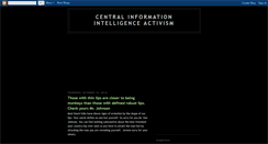 Desktop Screenshot of centralinformationintelligenceactivis.blogspot.com