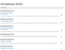 Tablet Screenshot of myinfokesihatan.blogspot.com