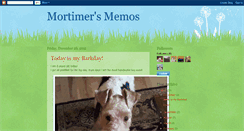 Desktop Screenshot of mortimersmemos.blogspot.com