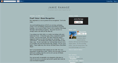 Desktop Screenshot of jamieramage.blogspot.com