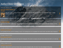 Tablet Screenshot of antlercreekk9.blogspot.com