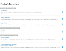 Tablet Screenshot of fosters-favorites.blogspot.com