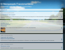 Tablet Screenshot of elmarquesado-fraccionamiento.blogspot.com