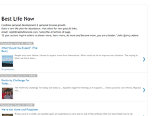 Tablet Screenshot of beginyourbestlife.blogspot.com