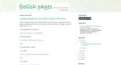 Desktop Screenshot of foolishpages.blogspot.com