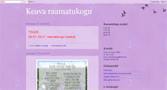 Desktop Screenshot of keavaraamat.blogspot.com