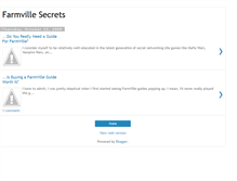 Tablet Screenshot of farmvillesecrets.blogspot.com