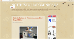 Desktop Screenshot of notihistoriadominicana.blogspot.com