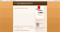 Desktop Screenshot of businessvideoblog.blogspot.com