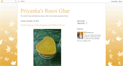 Desktop Screenshot of priyankasrasoighar.blogspot.com