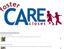 Tablet Screenshot of fostercarecloset.blogspot.com