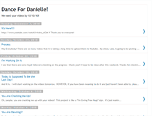 Tablet Screenshot of dancefordanielle.blogspot.com