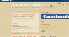 Desktop Screenshot of nextgenerationleads.blogspot.com