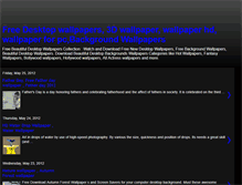 Tablet Screenshot of freedesktopwallpaperscollection.blogspot.com