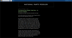 Desktop Screenshot of nationalpartspeddler.blogspot.com