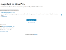 Tablet Screenshot of magicjackenperu.blogspot.com