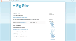 Desktop Screenshot of bigstick.blogspot.com