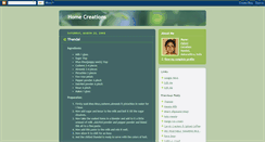 Desktop Screenshot of homecreations.blogspot.com