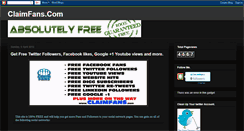 Desktop Screenshot of claimfreefans.blogspot.com