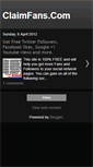 Mobile Screenshot of claimfreefans.blogspot.com