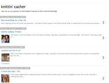 Tablet Screenshot of knittincacher.blogspot.com