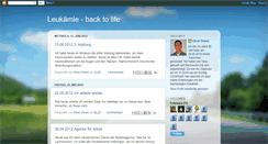 Desktop Screenshot of leukaemie-back-to-life.blogspot.com