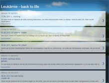 Tablet Screenshot of leukaemie-back-to-life.blogspot.com