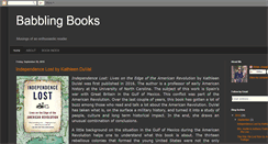 Desktop Screenshot of briansbabblingbooks.blogspot.com
