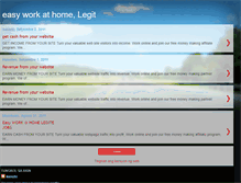 Tablet Screenshot of easyworkathomelegit.blogspot.com