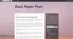 Desktop Screenshot of blackpepperplum.blogspot.com