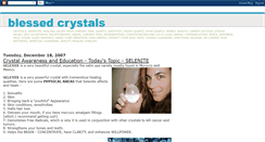 Desktop Screenshot of blessedcrystals.blogspot.com