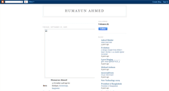 Desktop Screenshot of humayunahmedsir.blogspot.com