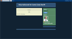 Desktop Screenshot of briankforsheriff.blogspot.com