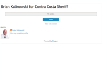 Tablet Screenshot of briankforsheriff.blogspot.com