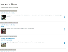 Tablet Screenshot of icelandichorse.blogspot.com