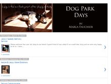 Tablet Screenshot of dogparkdays.blogspot.com