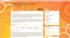 Desktop Screenshot of familyfriendsnfood.blogspot.com