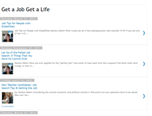 Tablet Screenshot of getajobgetalife.blogspot.com