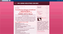 Desktop Screenshot of nfaherbs.blogspot.com