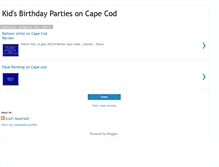 Tablet Screenshot of kidsbirthdaypartiesoncapecod.blogspot.com