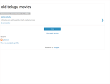 Tablet Screenshot of oldtelugupatalu.blogspot.com