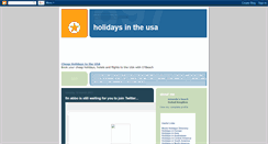 Desktop Screenshot of holidays-in-usa.blogspot.com