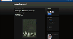 Desktop Screenshot of edodeweert.blogspot.com