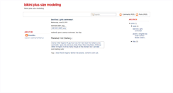 Desktop Screenshot of bikiniplussizemodeling.blogspot.com